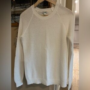 Old Navy Women's Cream Knit Crew Neck Sweater